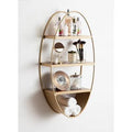 3 Piece Oval Solid Wood Accent Shelf I441