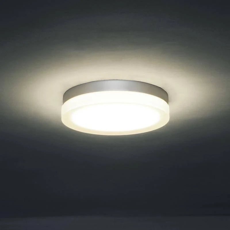 11in LED Round Flush Mount 2700K Titanium A909
