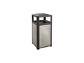 Steel Waste Container 15gal Black A672272