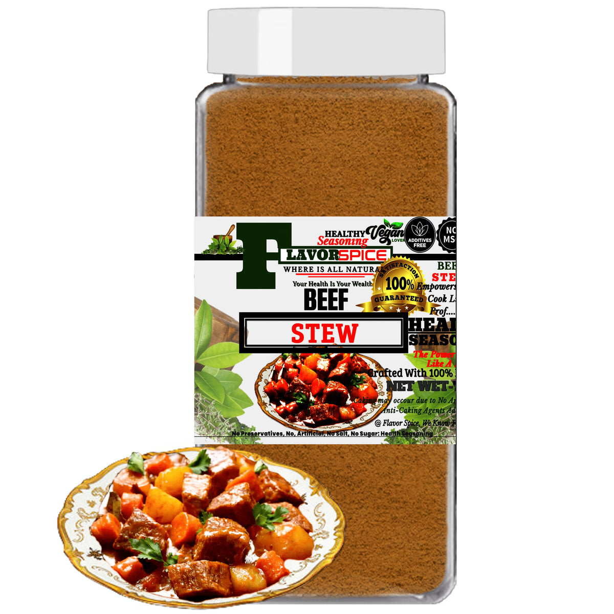 Beef Stew Seasoning 12.9oz 100% Natural Herbs and Spices No Salt No Sugar Q171