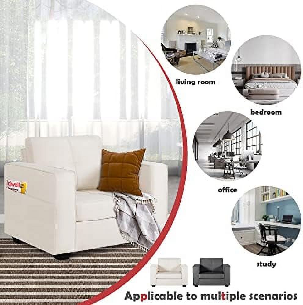 Cream Beige Tufted Accent Chair Q5202