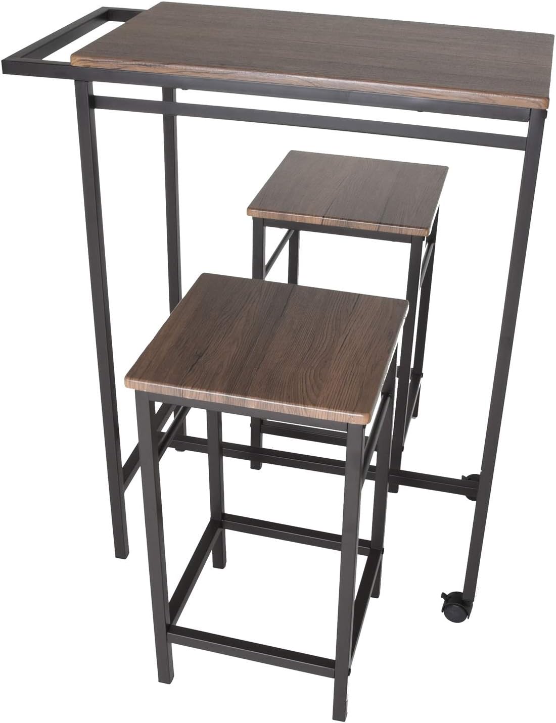 3 Piece Pub Table Set with 2 Stools U899039