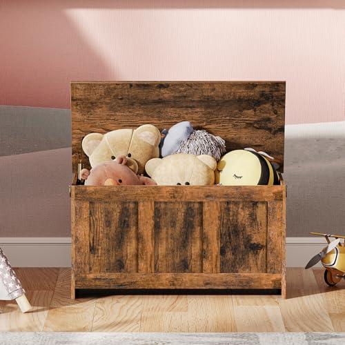 White and Walnut 39.3" Wooden Storage Bench E142