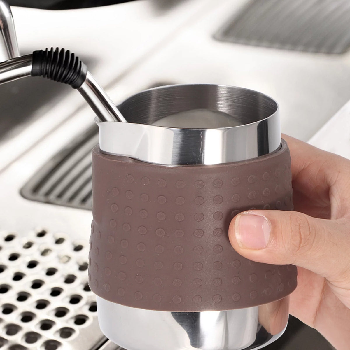 Taza De Espuma De Leche De Acero Inoxidable De 350 Ml D60427