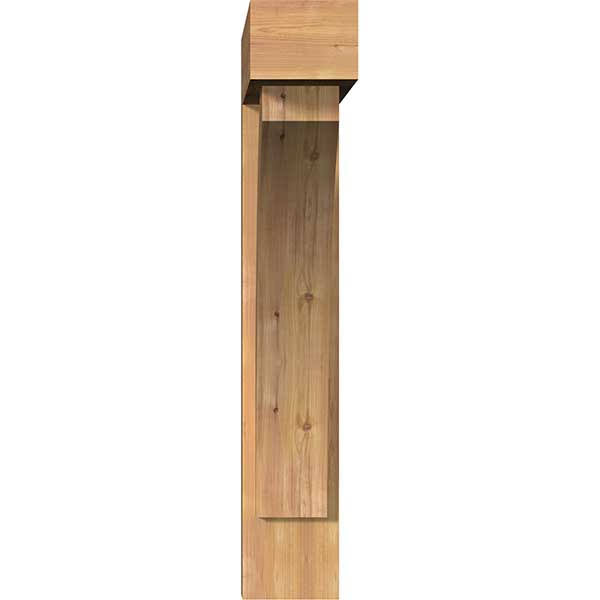 Thorton Block Smooth Bracket with Offset Brace, Western Red Cedar O614719