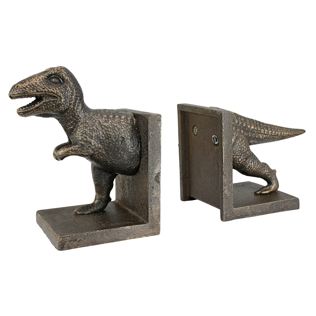 Cast Iron Dinosaur Bookend Pair K860