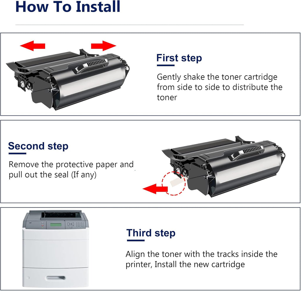 Black 2 Pack T650 Toner Cartridges O19587