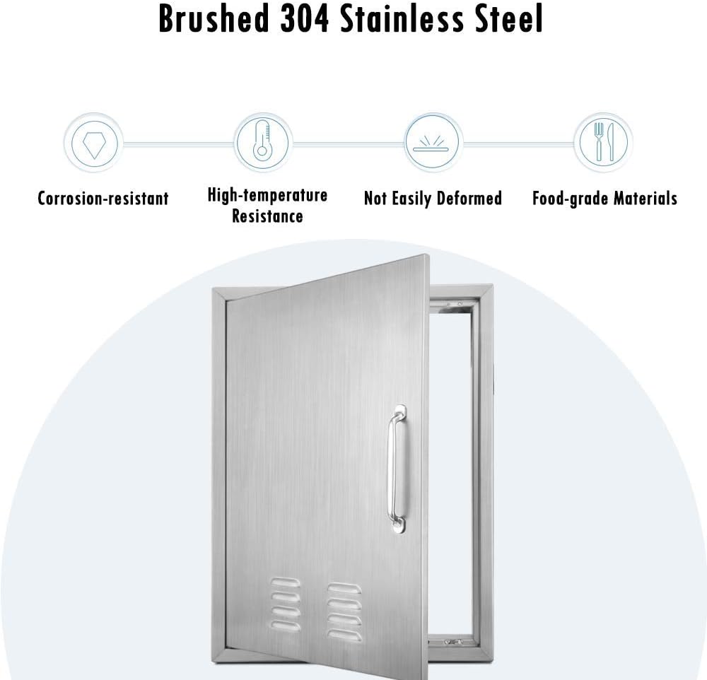 Stainless Steel Outdoor Kitchen Door 14''W X 20''H S203444