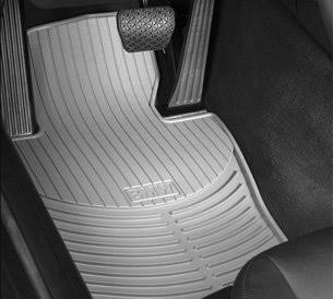 Black All Weather Front Rubber Floor Mats H8325