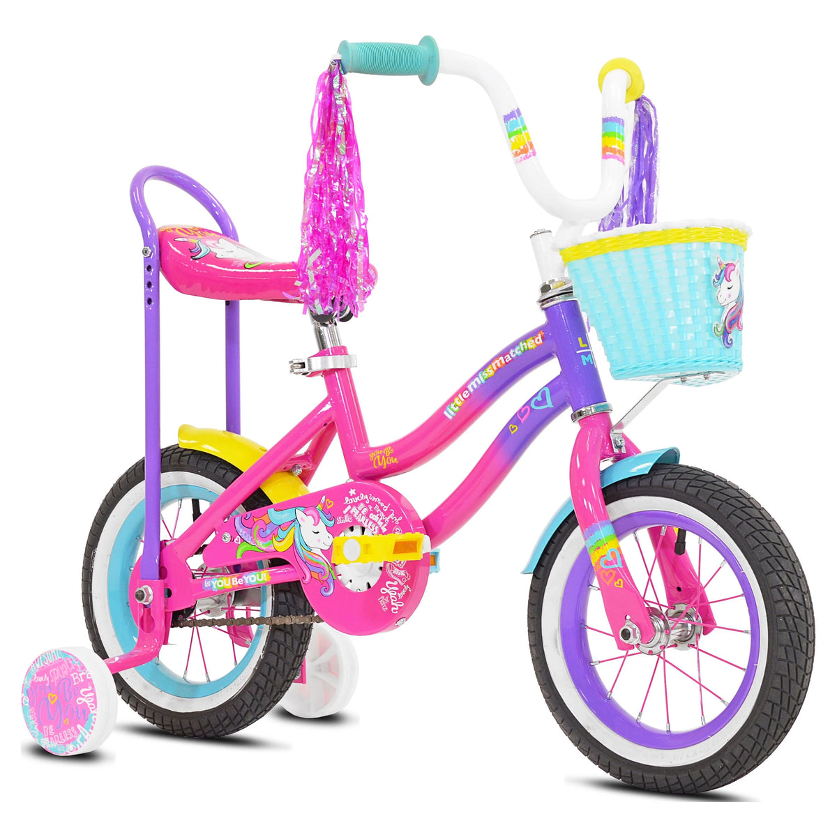 Girl's Unicorn Bicycle Pink and Purple Q261