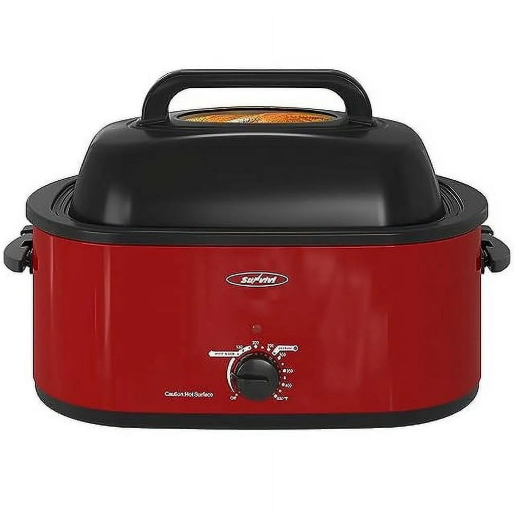 24 Quart Electric Roaster Oven with Glass Lid O20888