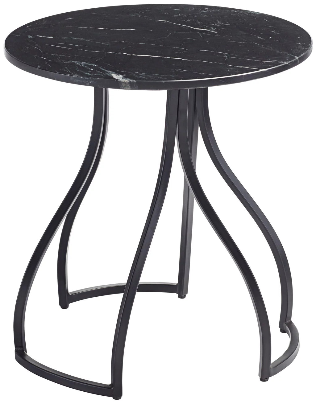 Black Marble Accent Table V432
