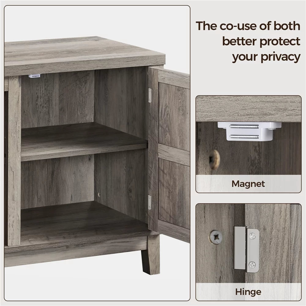 Gray Storage TV Stand V403