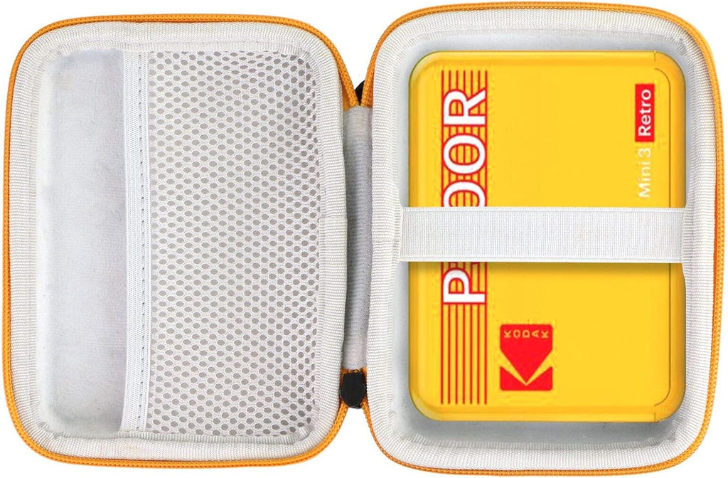 Hard Travel Case for Kodak Mini 3 Retro Instant Printer & Camera (Gray Zipper) Z68306
