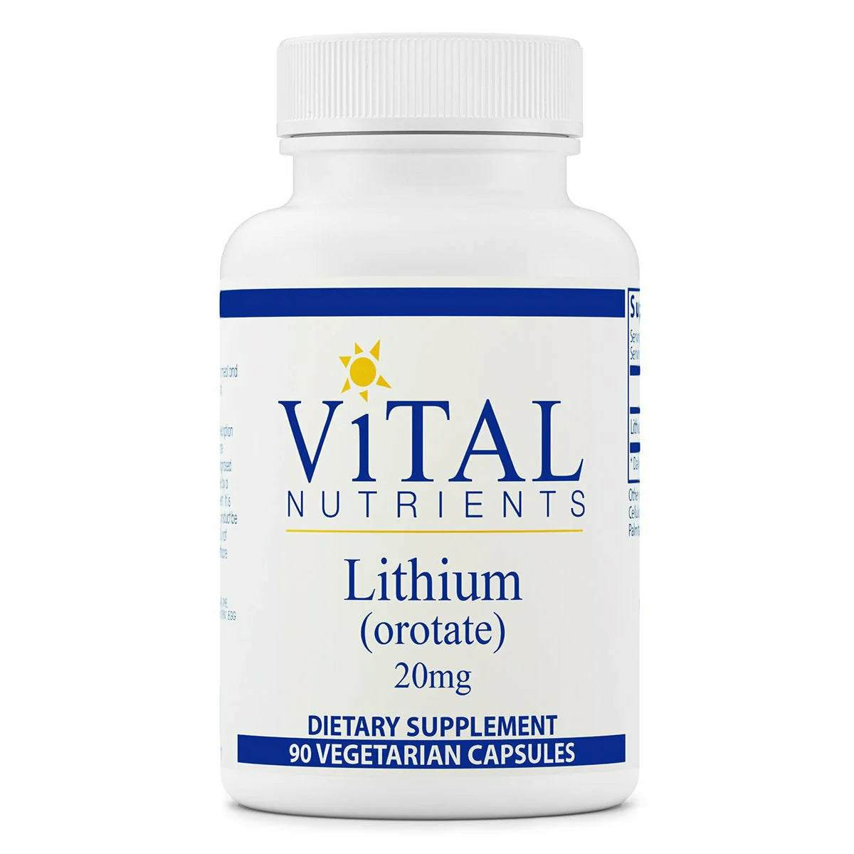 Lithium (orotate) 20 mg 90 vcaps H282