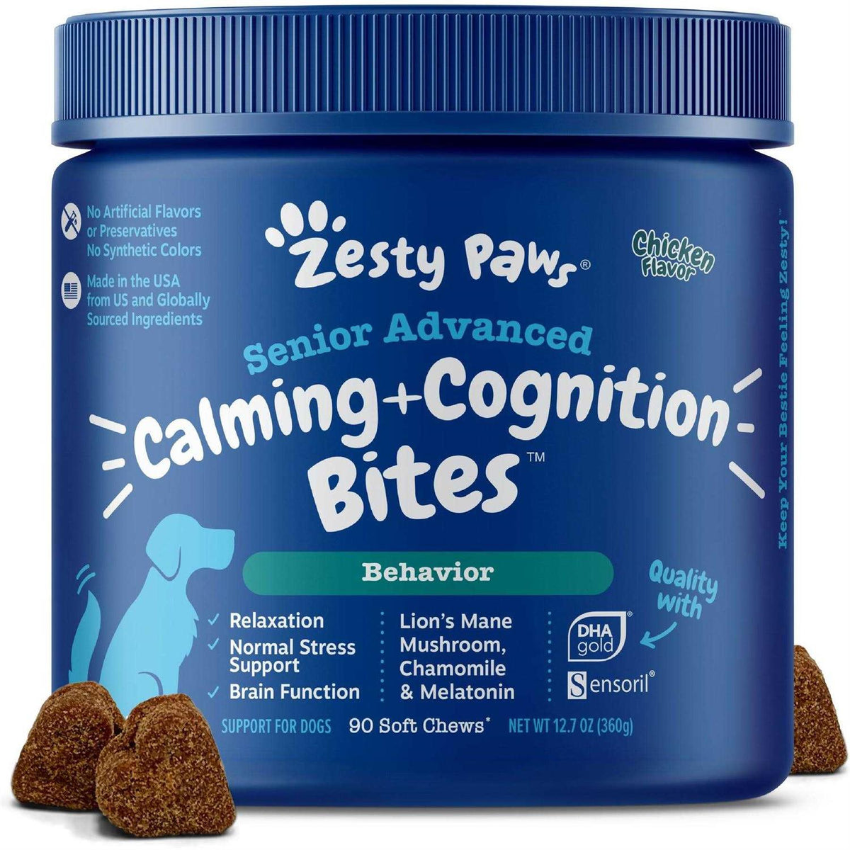 Chicken Flavor Soft Chews Calming Supplement for Dogs W8441