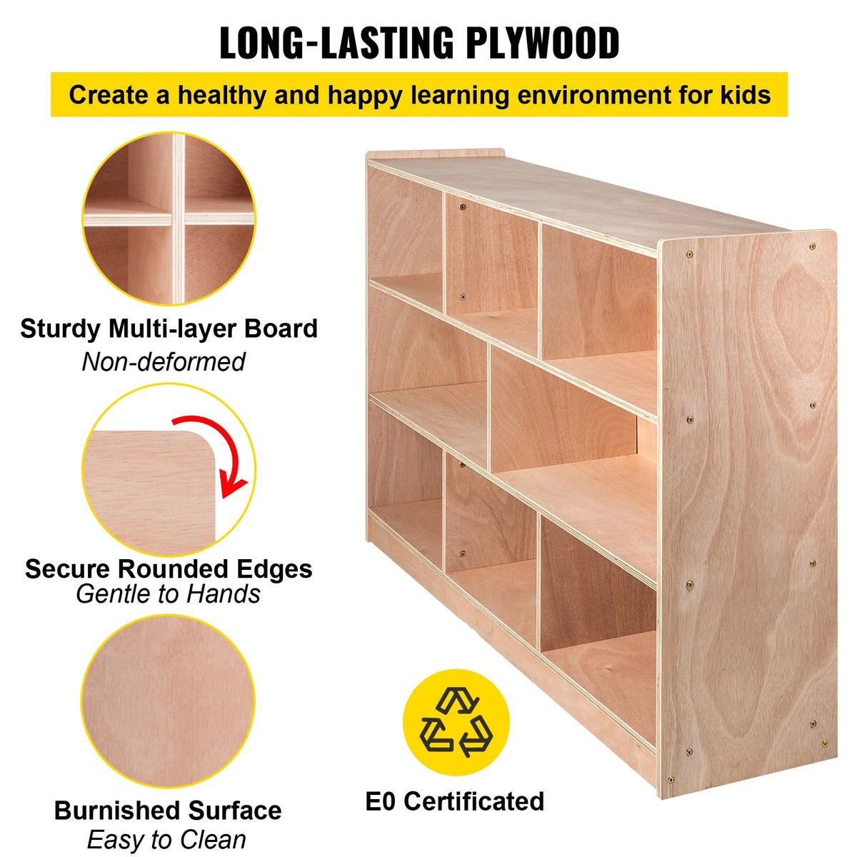 Wooden 8 Grids Storage Cabinet G53062
