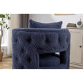 Swivel Accent Barrel Chair Navy T538
