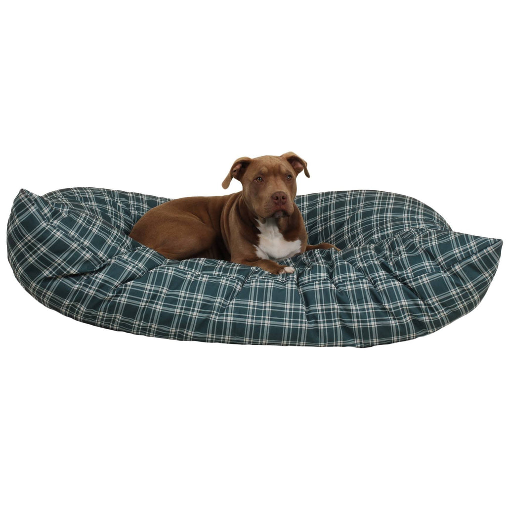 Large Blue Plaid Indoor/Outdoor Pet Bed M222
