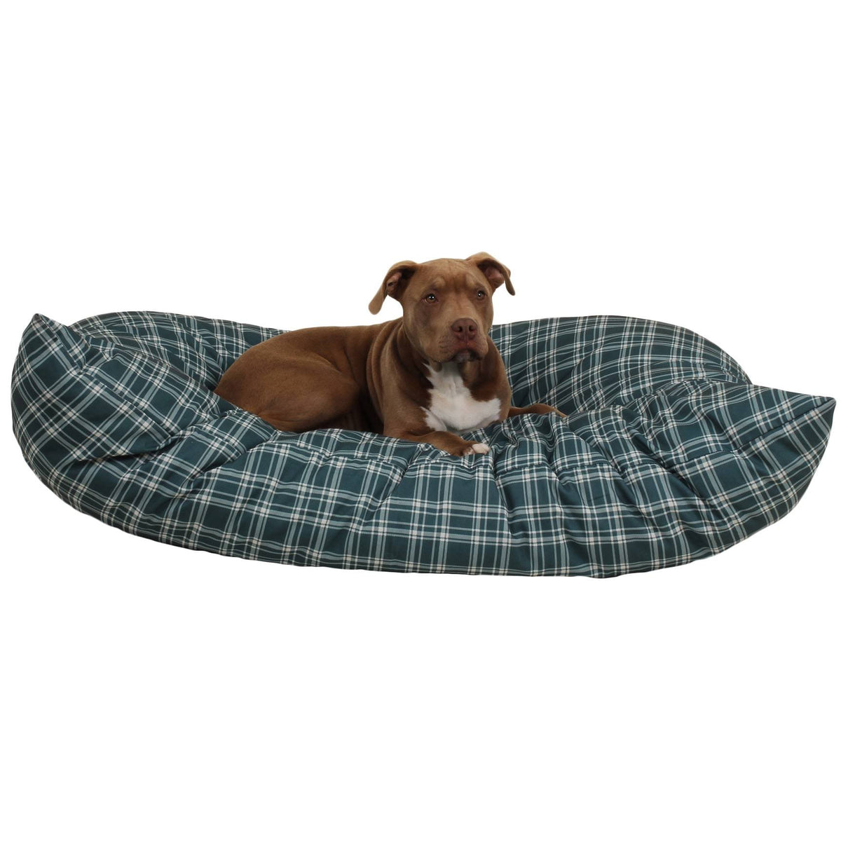 Large Blue Plaid Indoor/Outdoor Pet Bed M222