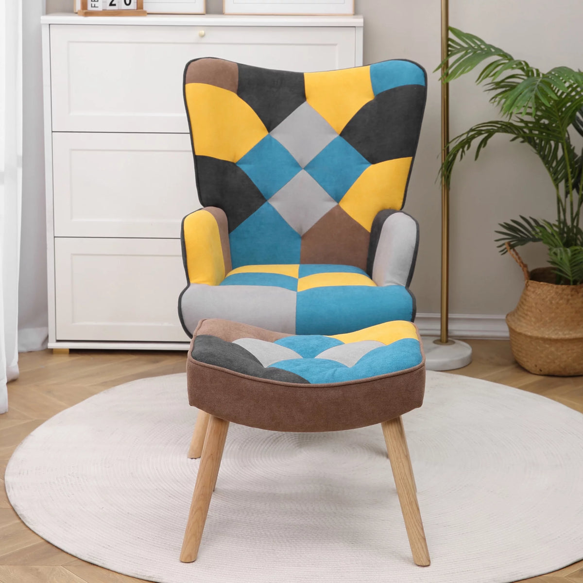 Accent Chair with Ottoman M720990