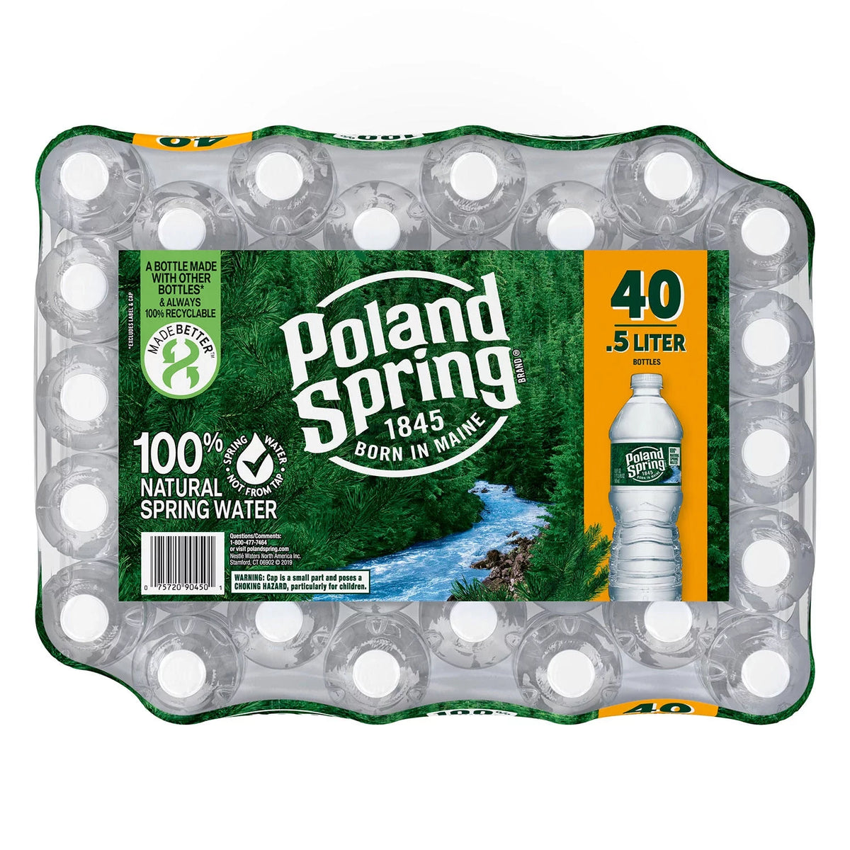16.9 Fl Oz 40 Count Natural Spring Water Y836349
