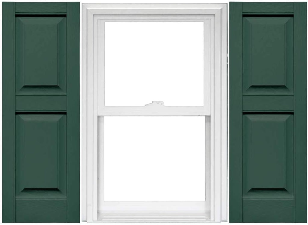 Raised Panel Vinyl Shutters 1 Pair 14.75 x 59 Classic Blue T7503
