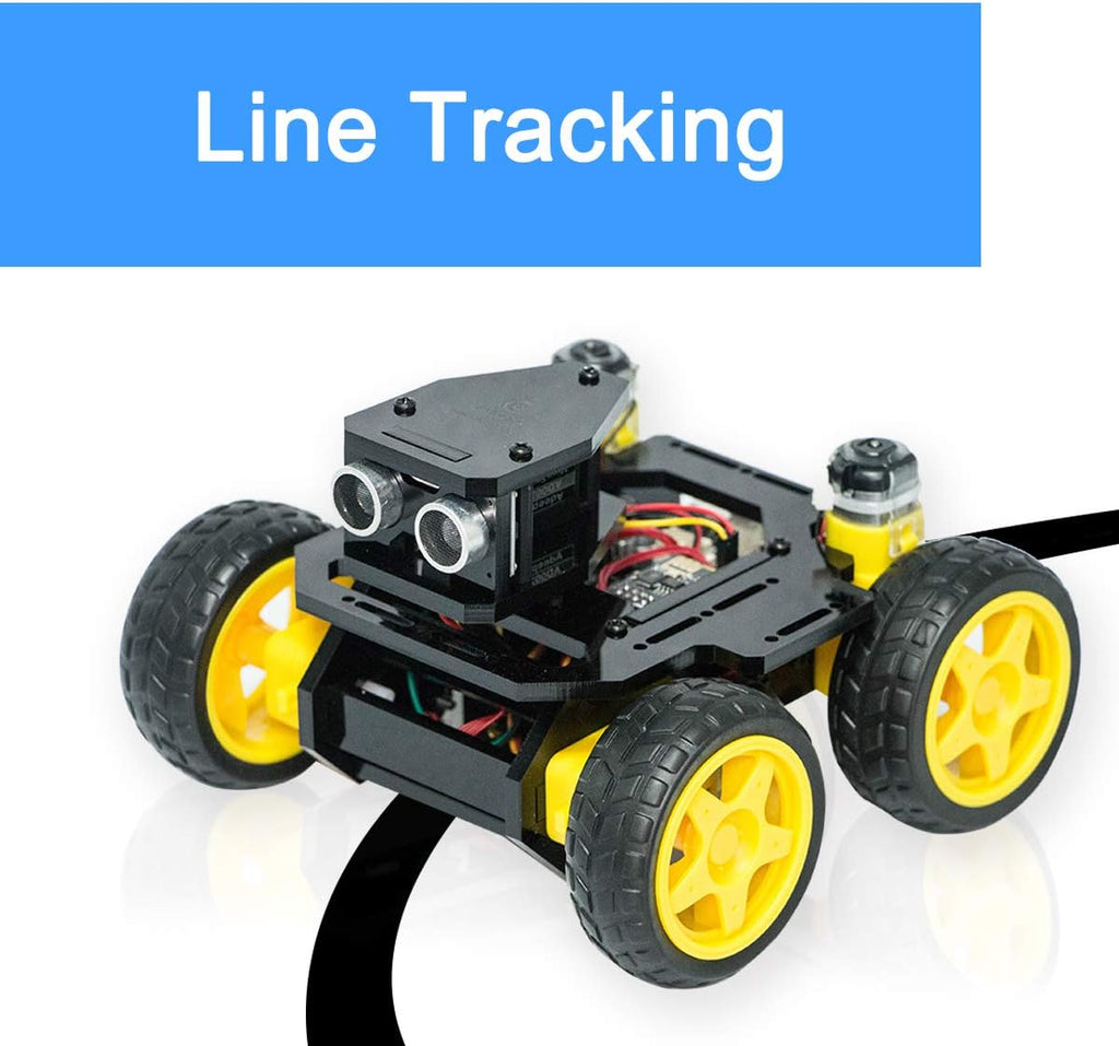 4WD Smart WiFi Robot Car Kit Compatible with Arduino UNO R3 J104