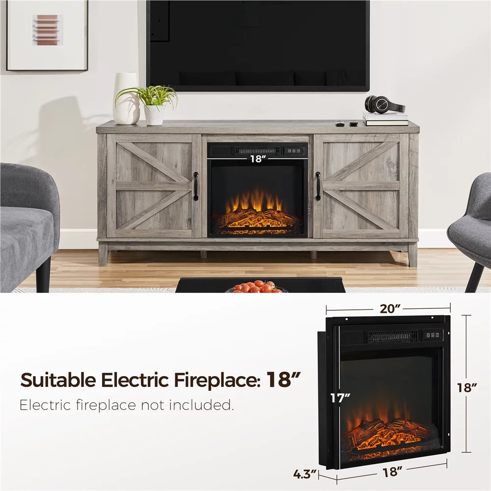 Gray Storage TV Stand V403