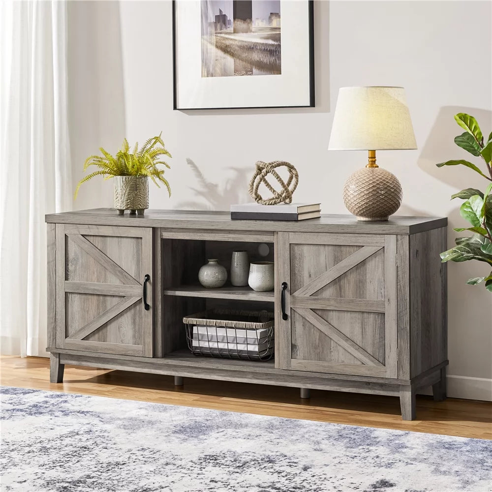 Gray Storage TV Stand V403