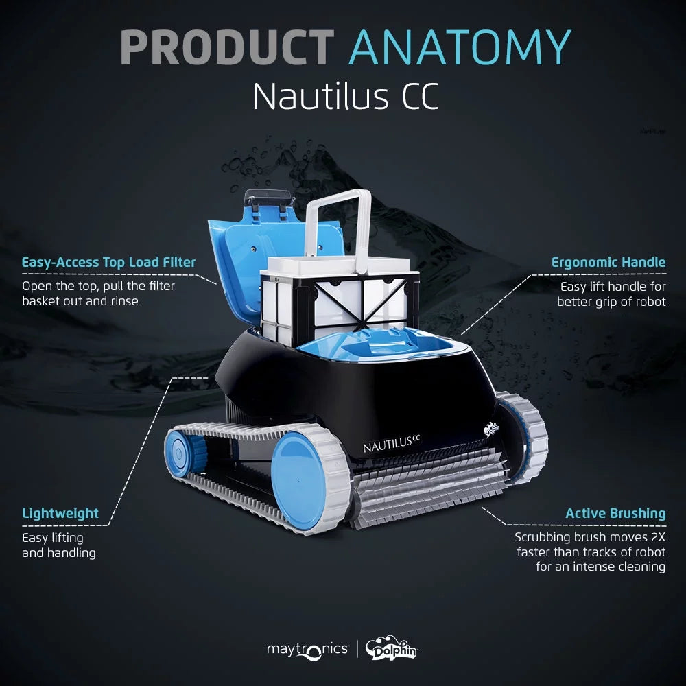 Robotic Pool Vacuum Cleaner with Ultra-Fine Filters F331