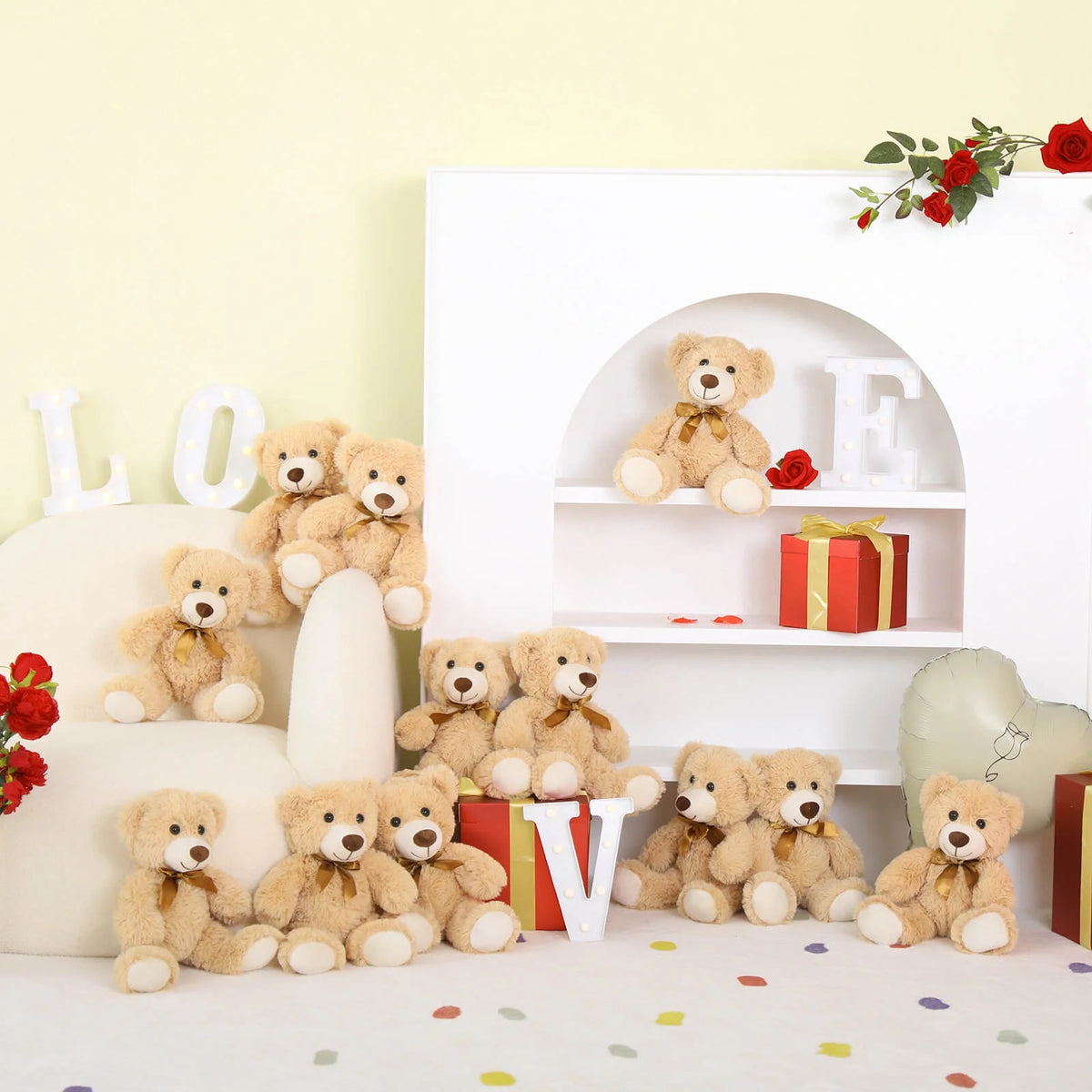 12 Packs 14" Stuffed Animals Plush Toy O387