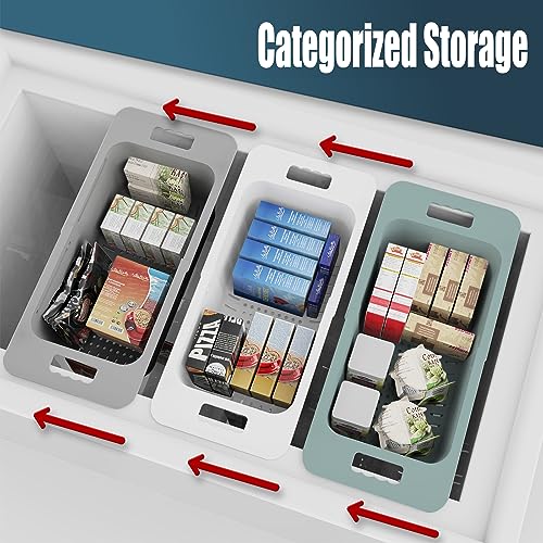 White Expandable Freezer Storage Bins 2-Pack R411288