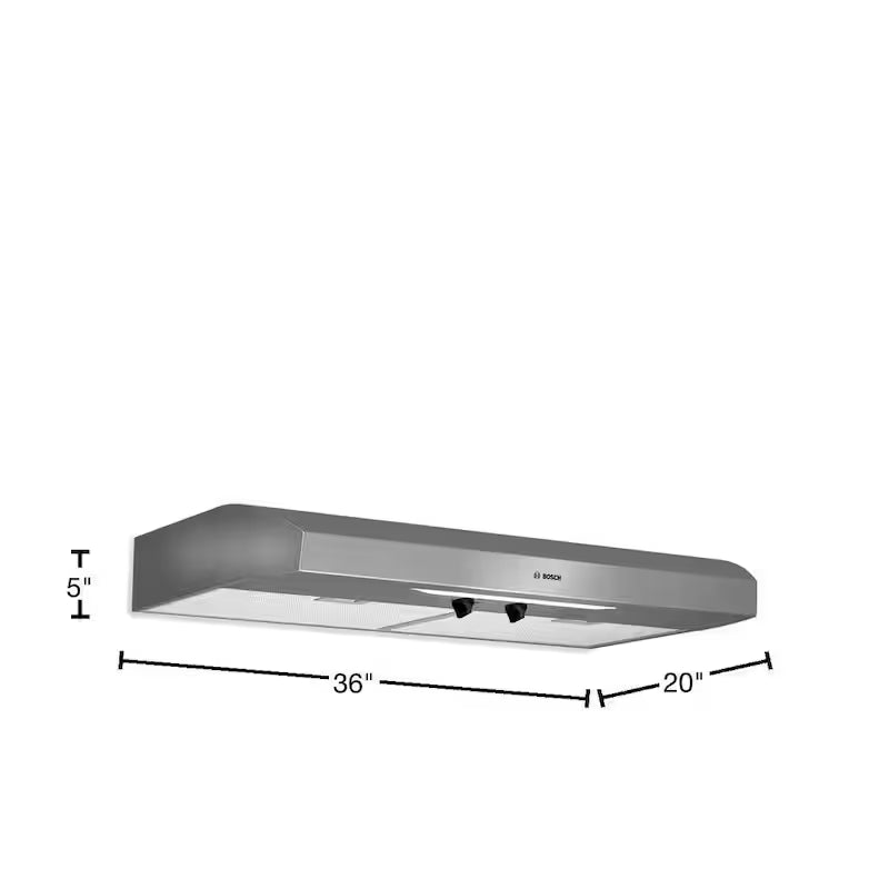 36 in. Undercabinet Range Hood with Lights in Stainless Steel O561