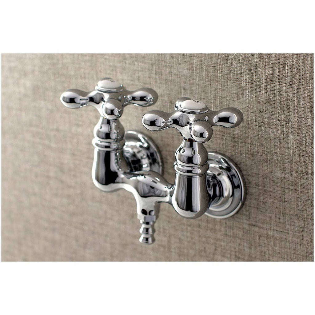 Polished Chrome Wall Mount Clawfoot Tub Faucet Z6807