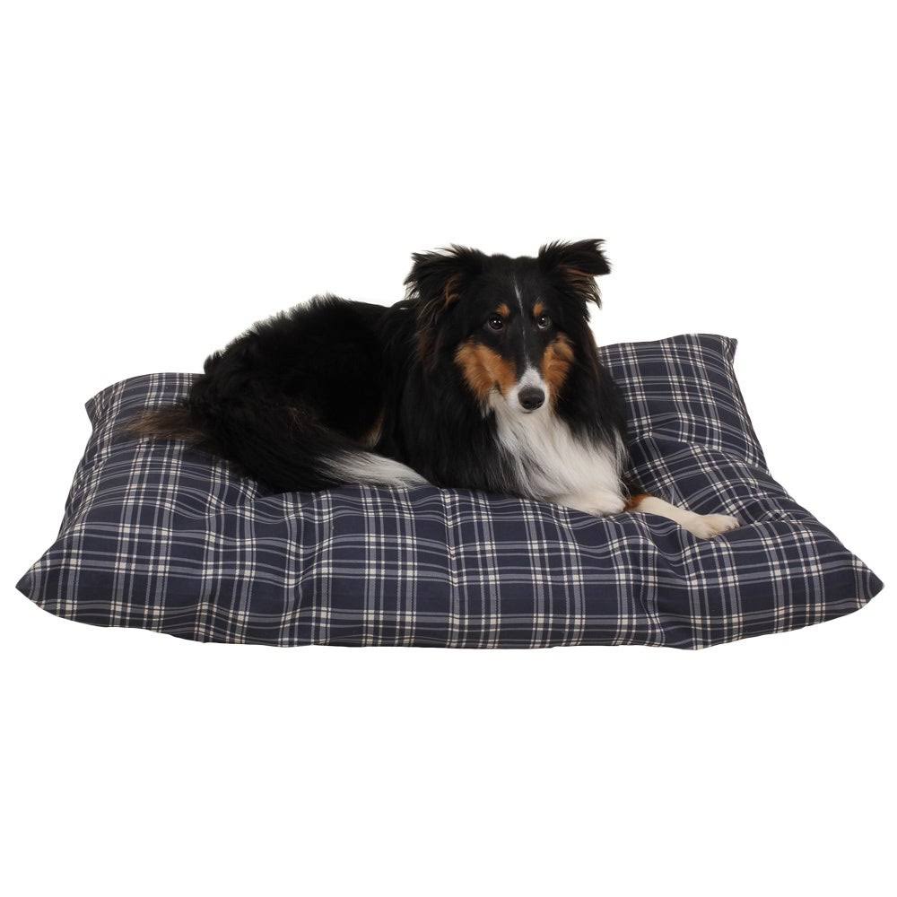 Large Blue Plaid Indoor/Outdoor Pet Bed M222