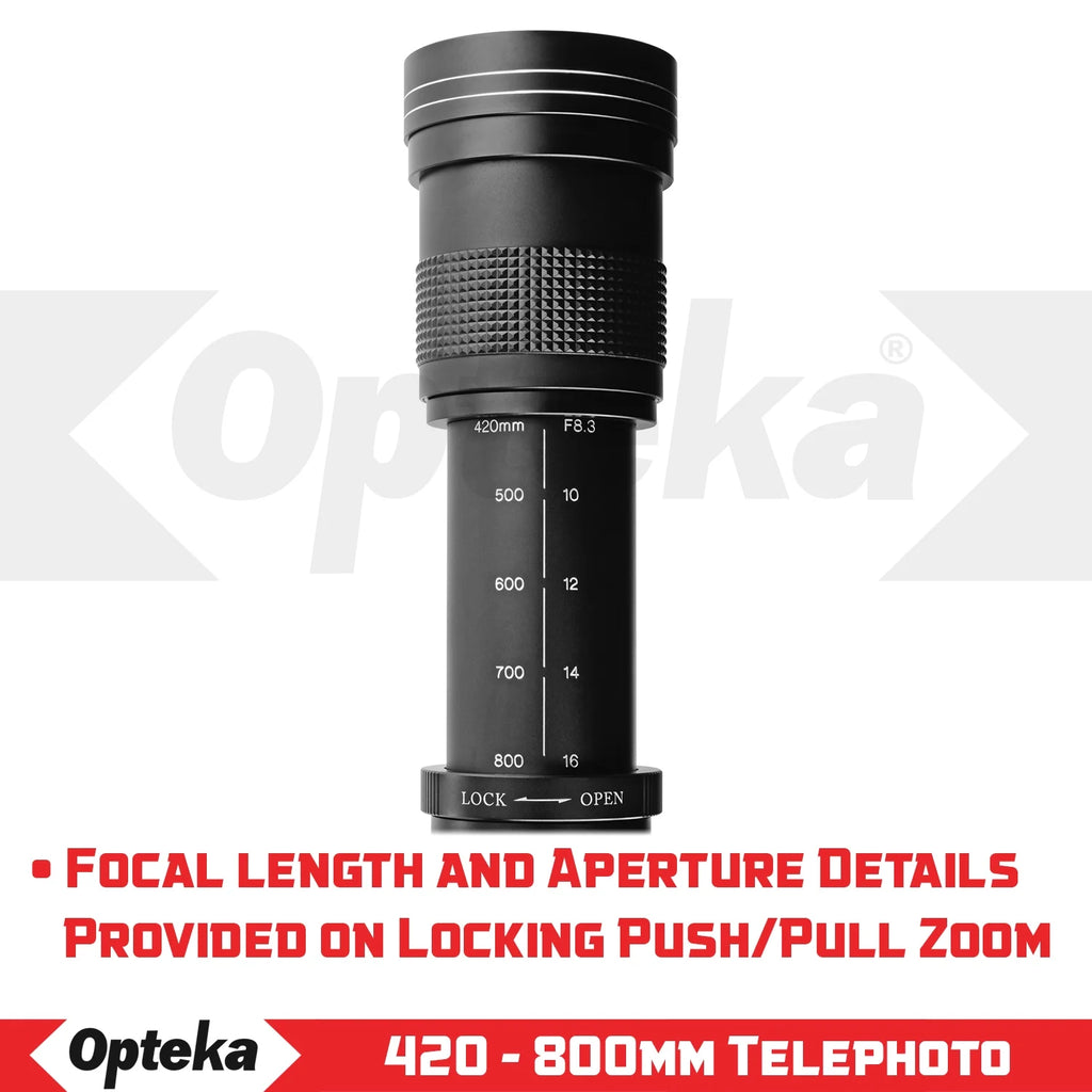 420-800mm f/8.3 HD Telephoto Zoom Lens for Nikon DX FX F Mount Digital SLR Cameras C789322