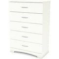 White 5-Drawer Chest F500