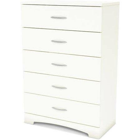 White 5-Drawer Chest F500