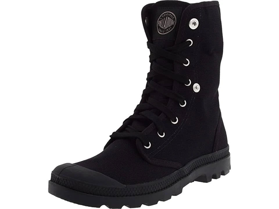 Black Canvas Boots T43548