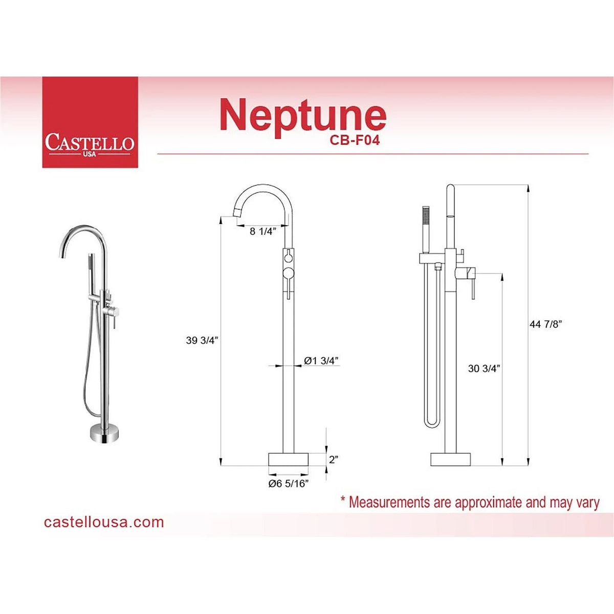 Matte Black Freestanding Tub Filler Z44751