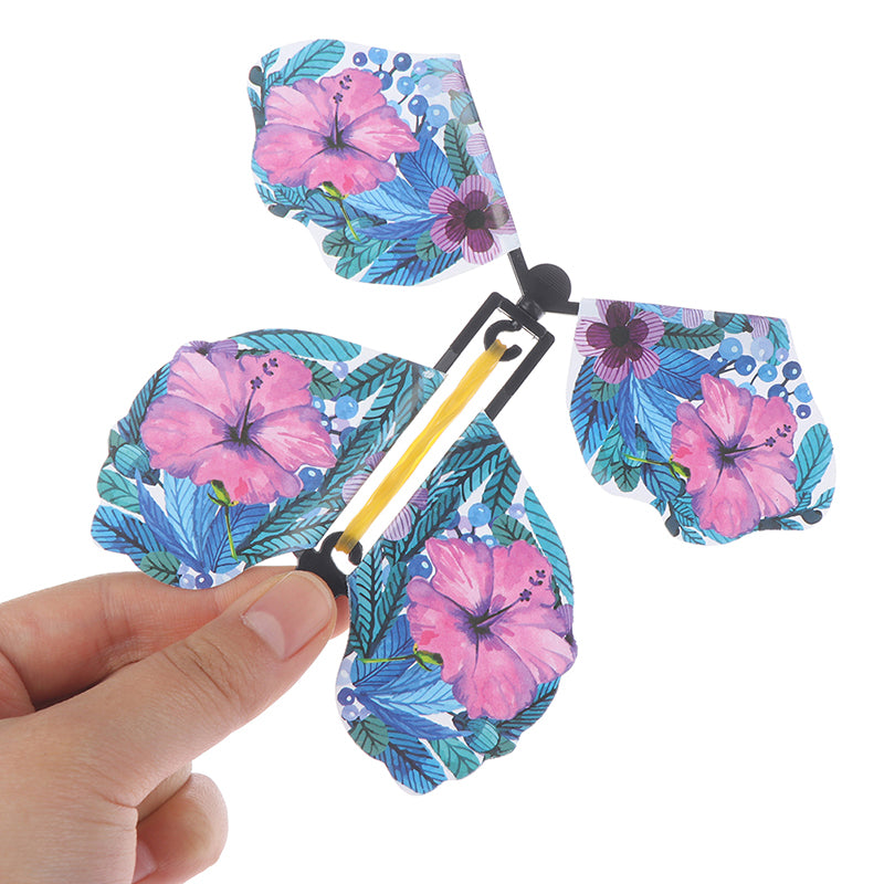 10 x Magic Butterfly Flying Butterfly Toy with Card U6758