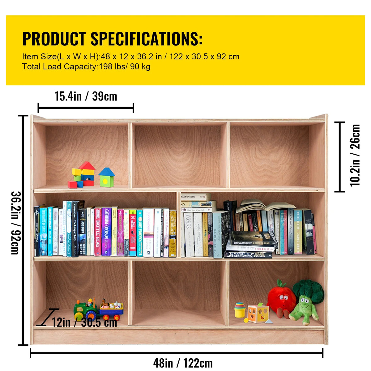 Wooden 8 Grids Storage Cabinet G53062