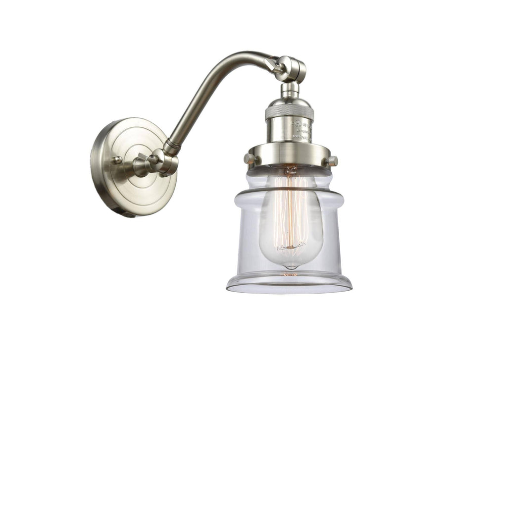 Small Canton 1 Light Sconce in Brushed Satin Nickel J45087