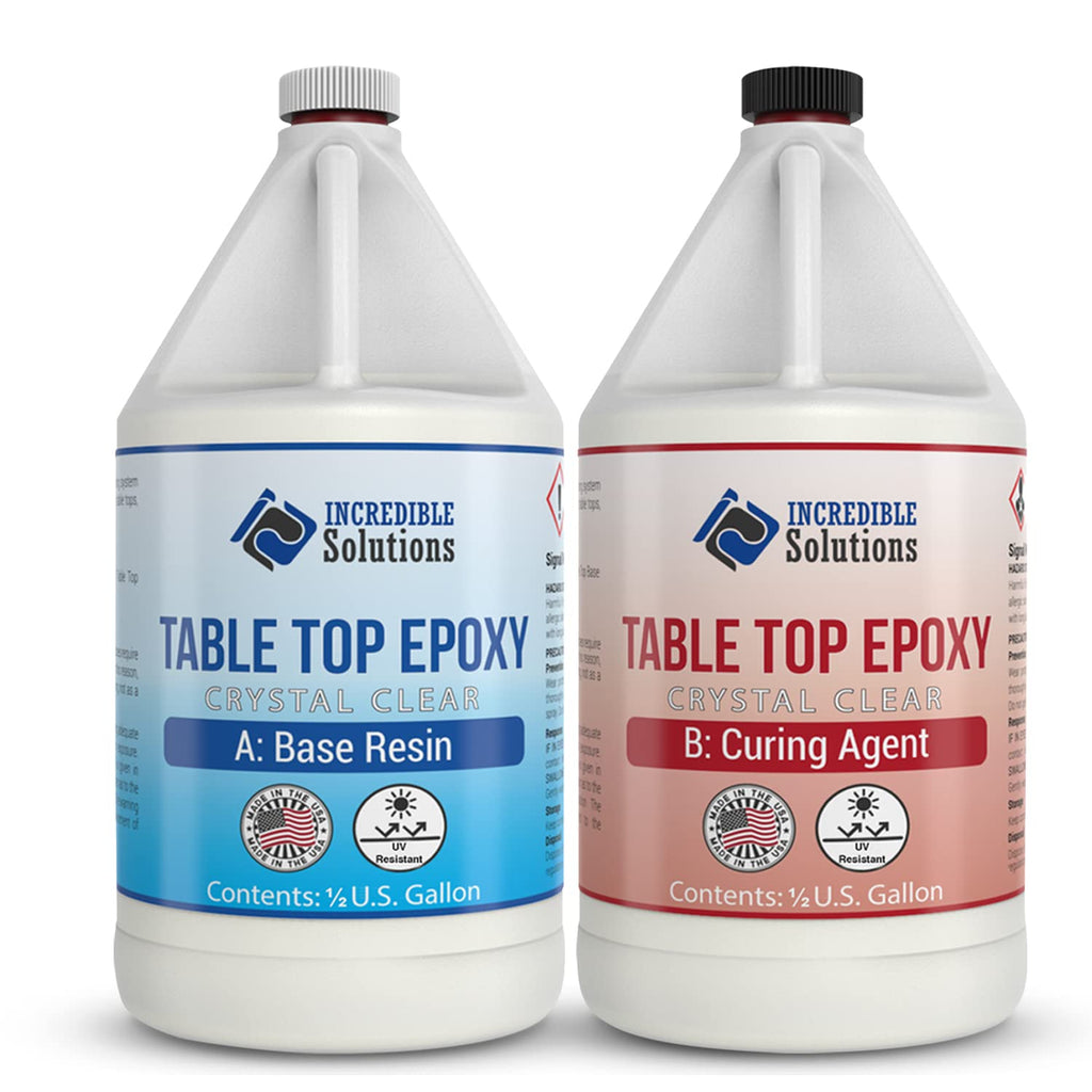 Crystal Clear Cast Tabletop Epoxy, 1 Gallon Pack of 2 P83569