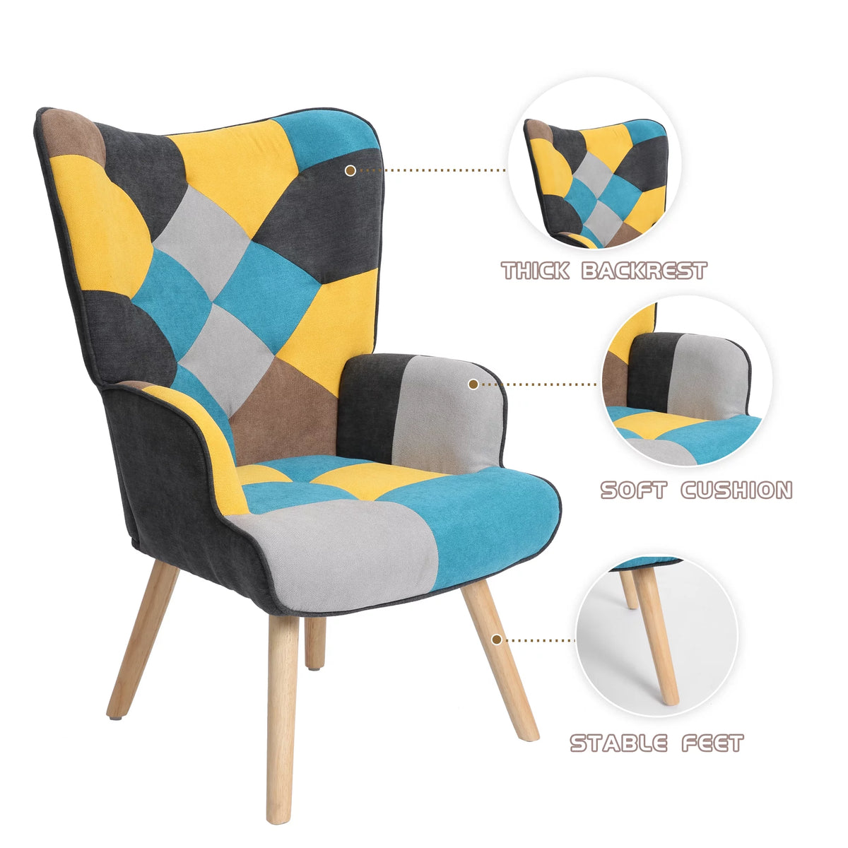Accent Chair with Ottoman M720990