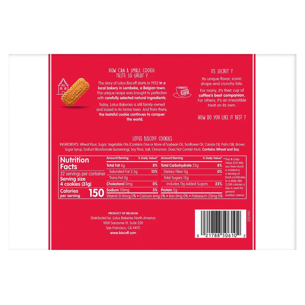 2 Pack Lotus Biscoff Cookies, 8.8 oz, 4 Count U516