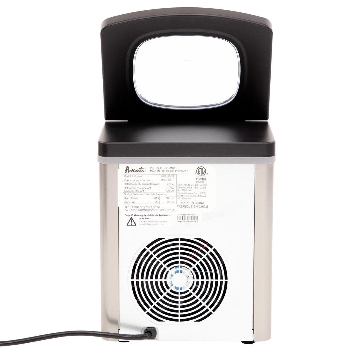 Portable Countertop Ice Maker in Stainless Steel J48545
