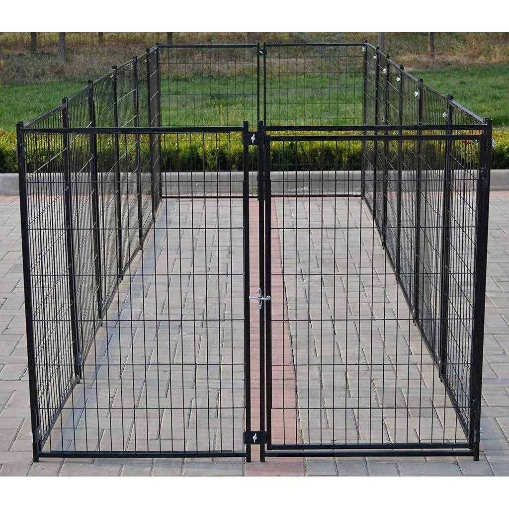 9 x 9 x 3.93 ft Modular Dog Exercise Fence T351880