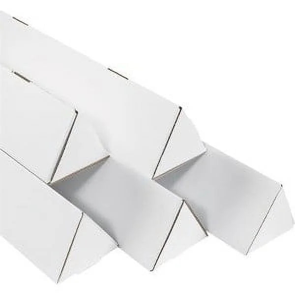 Triangle Mailing Tubes 2" x 18 1/4" White 50/Bundle J113428